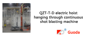 QZT-T-D electric hoist hanging shot blasting machine